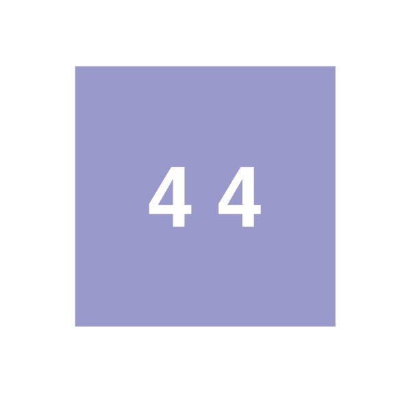 Ames - Filing Labels - Small - Number 4 1-7/8" x 1-7/8" Lavender